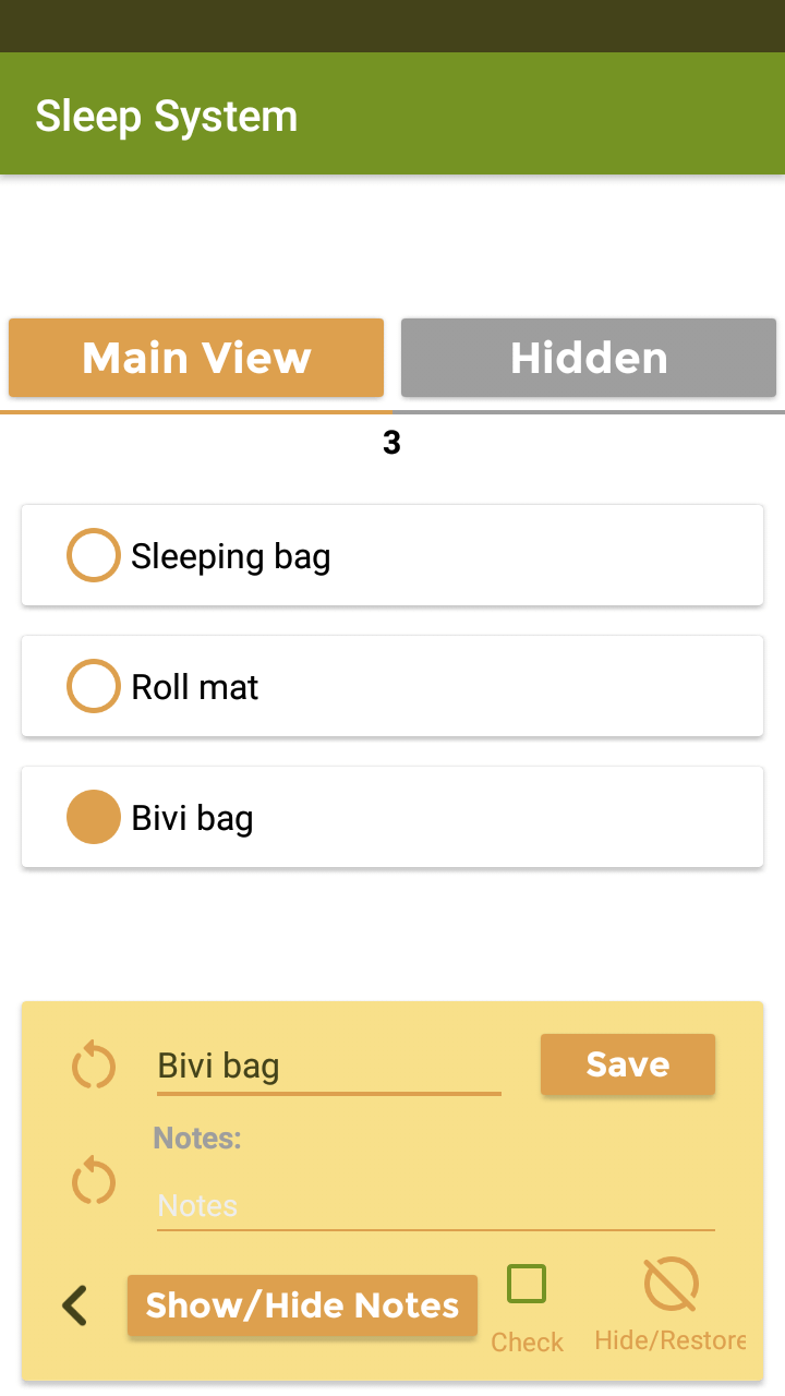 Bug out bag checklist app