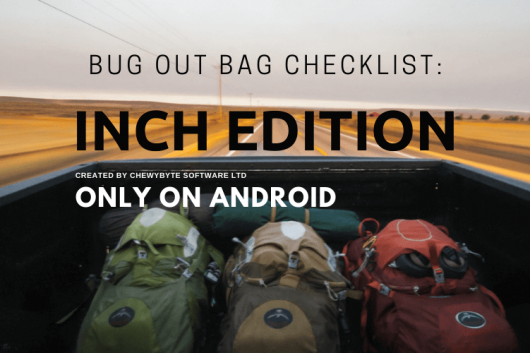 Bug out bag checklist app